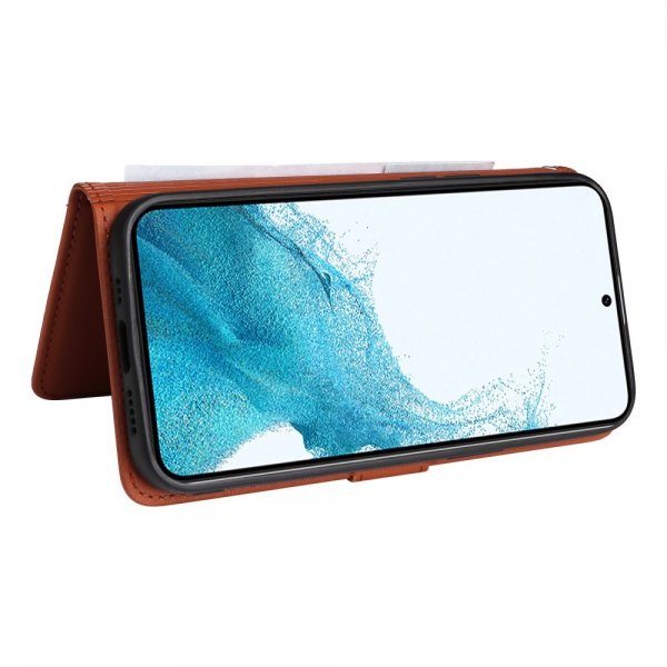 Betopnice Samsung Galaxy S22 Etui Avtagbart Deksel 005 Brun
