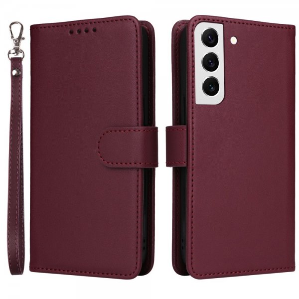 Betopnice Samsung Galaxy S22 Etui Avtagbart Deksel 005 Rød