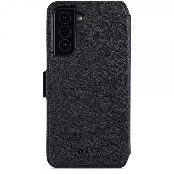 holdit Samsung Galaxy S22 Etui Stockholm Avtakbart Deksel Svart