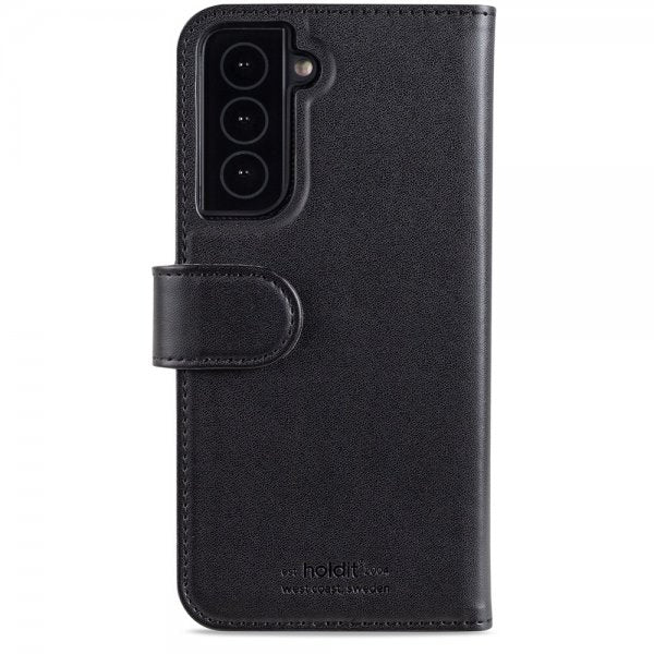 holdit Samsung Galaxy S22 Etui Wallet Case Magnet Svart