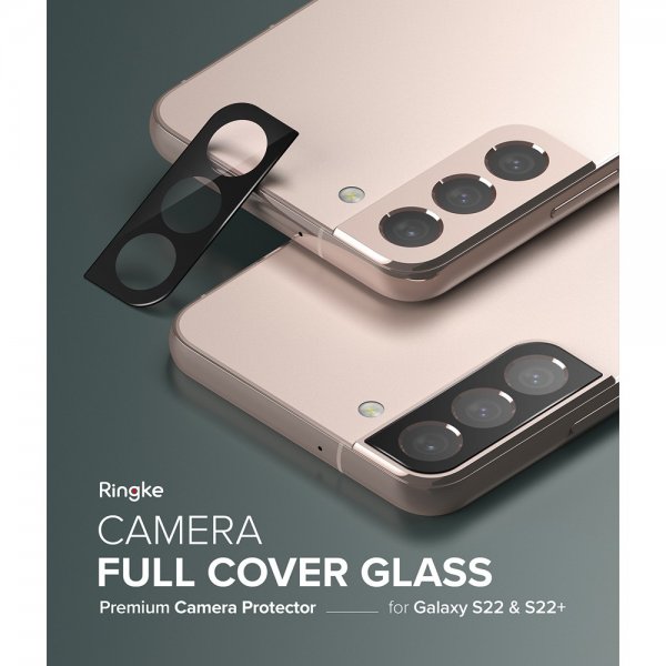 Ringke Samsung Galaxy S22/Galaxy S22 Plus Kamerabeskytter Camera Protector Glass 3-pack