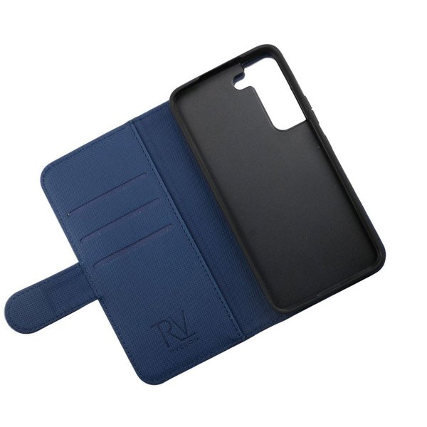 Rvelon Samsung Galaxy S22 Etui Detachable Wallet Case Blå