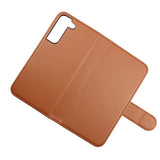 Rvelon Samsung Galaxy S22 Etui Detachable Wallet Case Brun