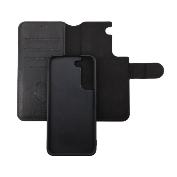 Rvelon Samsung Galaxy S22 Etui Detachable Wallet Case Svart