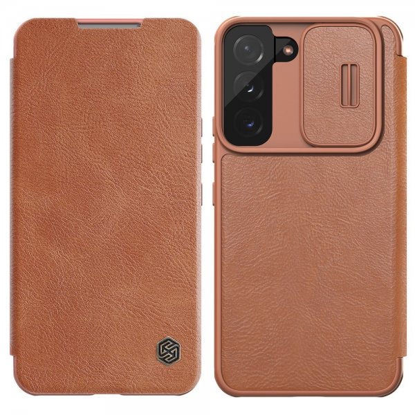 Nillkin Samsung Galaxy S22 Plus Etui Qin Series Brun