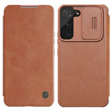 Nillkin Samsung Galaxy S22 Plus Etui Qin Series Brun
