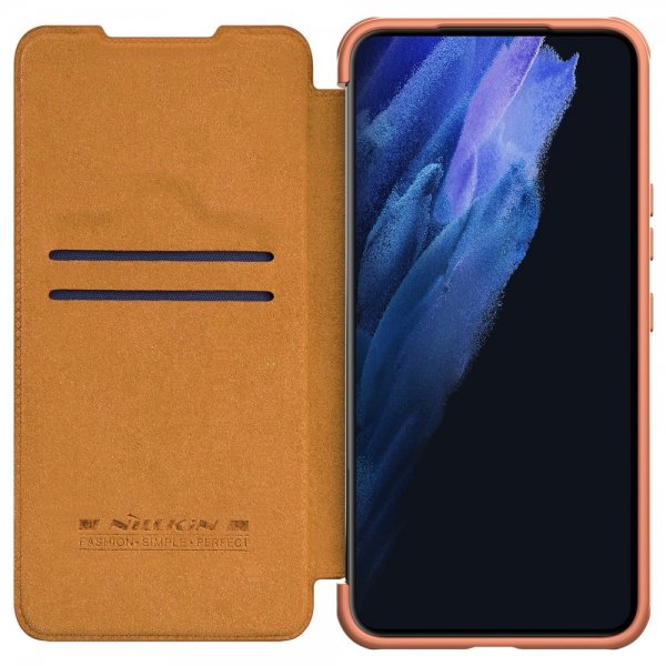 Nillkin Samsung Galaxy S22 Plus Etui Qin Series Brun