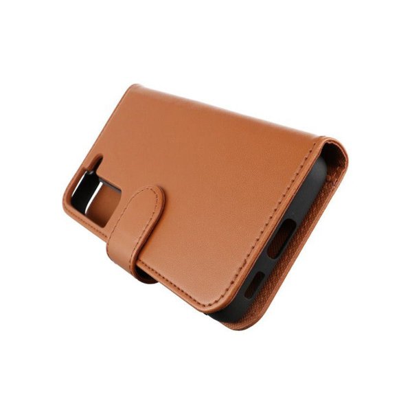 Rvelon Samsung Galaxy S22 Plus Etui Detachable Wallet Case Brun