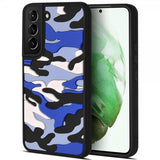 Samsung Galaxy S22 Plus Deksel 3D Kamuflasje Blå