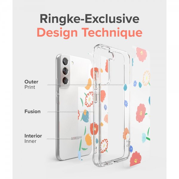 Ringke Samsung Galaxy S22 Plus Deksel Fusion Design Floral