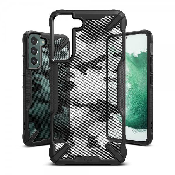 Ringke Samsung Galaxy S22 Plus Deksel Fusion-X Camo Black