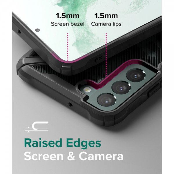 Ringke Samsung Galaxy S22 Plus Deksel Fusion-X Camo Black