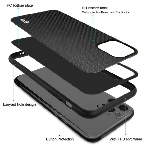 Imak Samsung Galaxy S22 Plus Deksel LX-5 Series Karbonfibertekstur Svart