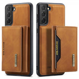 Dg.Ming Samsung Galaxy S22 Plus Deksel M2 Series Avtakbart Kortholder Brun