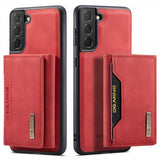 Dg.Ming Samsung Galaxy S22 Plus Deksel M2 Series Avtakbart Kortholder Rød