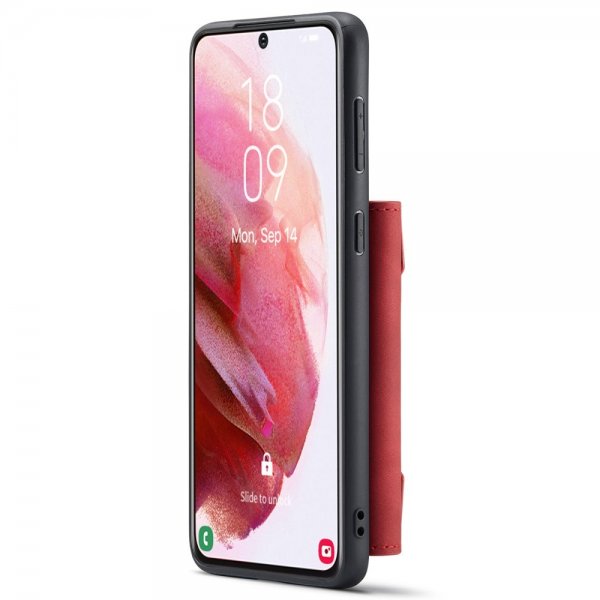 Dg.Ming Samsung Galaxy S22 Plus Deksel M2 Series Avtakbart Kortholder Rød