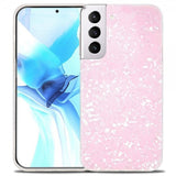 Ipaky Samsung Galaxy S22 Plus Deksel Marmormønster Rosa