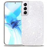 Ipaky Samsung Galaxy S22 Plus Deksel Marmormønster Hvit
