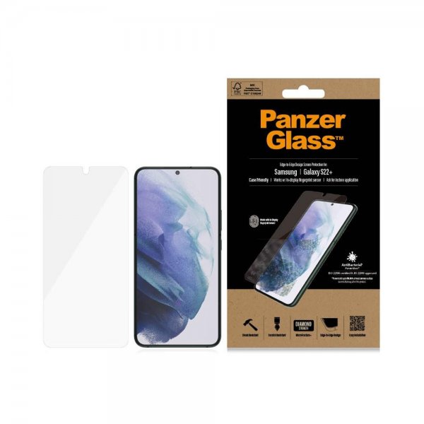 PanzerGlass Samsung Galaxy S22 Plus Skjermbeskytter Case Friendly Fingerprint