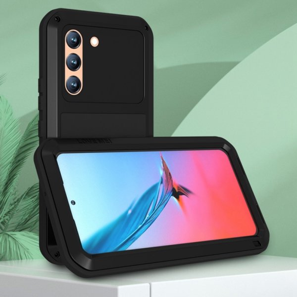 Love Mei Samsung Galaxy S22 Deksel Powerful Case Svart