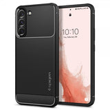 Spigen Samsung Galaxy S22 Deksel Rugged Armor Matte Black
