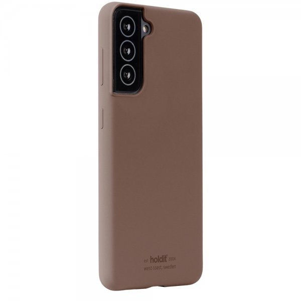 holdit Samsung Galaxy S22 Deksel Silikon Dark Brown