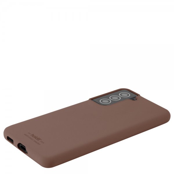 holdit Samsung Galaxy S22 Deksel Silikon Dark Brown