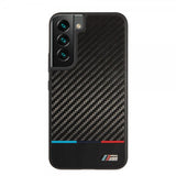 BMW Samsung Galaxy S22 Deksel Tricolor Stripe Carbon Svart