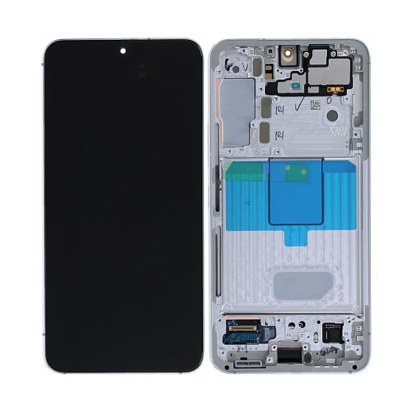 Samsung Samsung Galaxy S22 Skjerm med LCD Display Original - Hvit/Cream/Blå