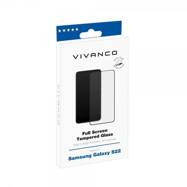 Vivanco Samsung Galaxy S22/Galaxy S23 Skjermbeskytter Full Screen