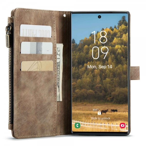 CaseMe Samsung Galaxy S22 Ultra Etui C30 Series Brun