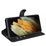 Nordic Covers Samsung Galaxy S22 Ultra Etui Litchi Raven Black
