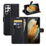 Nordic Covers Samsung Galaxy S22 Ultra Etui Litchi Raven Black