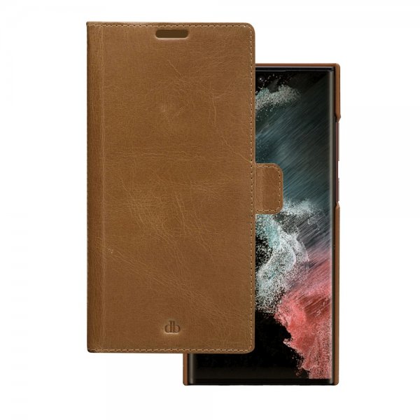 dbramante1928 Samsung Galaxy S22 Ultra Etui Lynge Avtakbart Deksel Tan