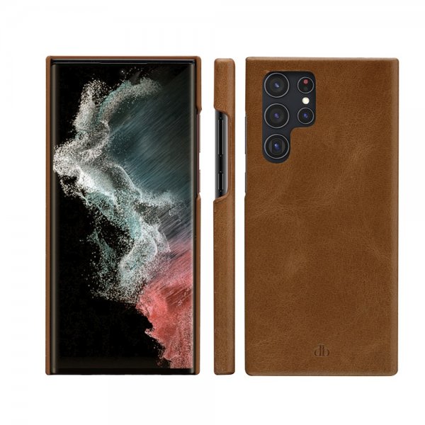 dbramante1928 Samsung Galaxy S22 Ultra Etui Lynge Avtakbart Deksel Tan