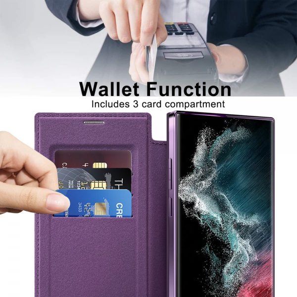 Samsung Galaxy S22 Ultra Etui MagSafe Lilla