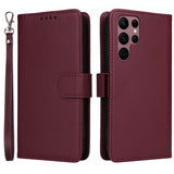 Betopnice Samsung Galaxy S22 Ultra Etui Avtagbart Deksel 005 Rød