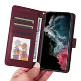 Betopnice Samsung Galaxy S22 Ultra Etui Avtagbart Deksel 005 Rød