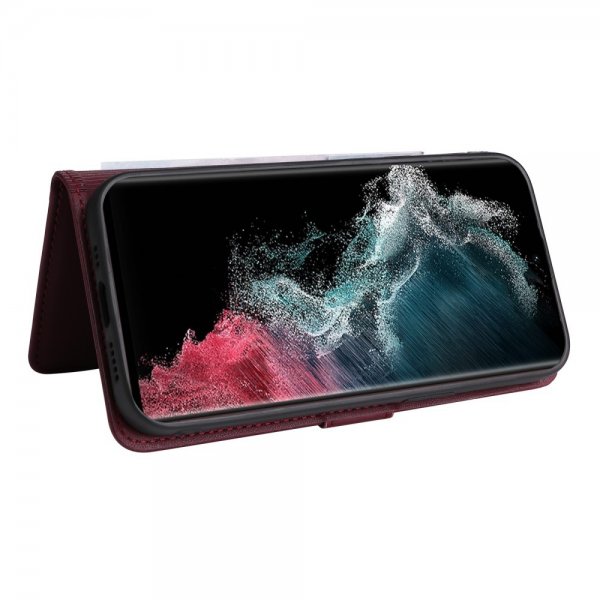 Betopnice Samsung Galaxy S22 Ultra Etui Avtagbart Deksel 005 Rød