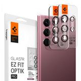 Spigen Samsung Galaxy S22 Ultra Kamerabeskytter GLAS.tR EZ Fit Optik Pro 2-pakning Burgundy