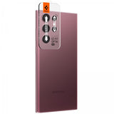 Spigen Samsung Galaxy S22 Ultra Kamerabeskytter GLAS.tR EZ Fit Optik Pro 2-pakning Burgundy