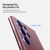Spigen Samsung Galaxy S22 Ultra Kamerabeskytter GLAS.tR EZ Fit Optik Pro 2-pakning Burgundy