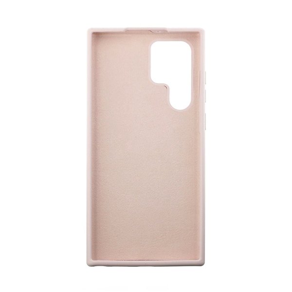 Rvelon Samsung Galaxy S22 Ultra Deksel Silikon Sandrosa
