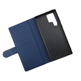 Rvelon Samsung Galaxy S22 Ultra Etui Detachable Wallet Case Blå