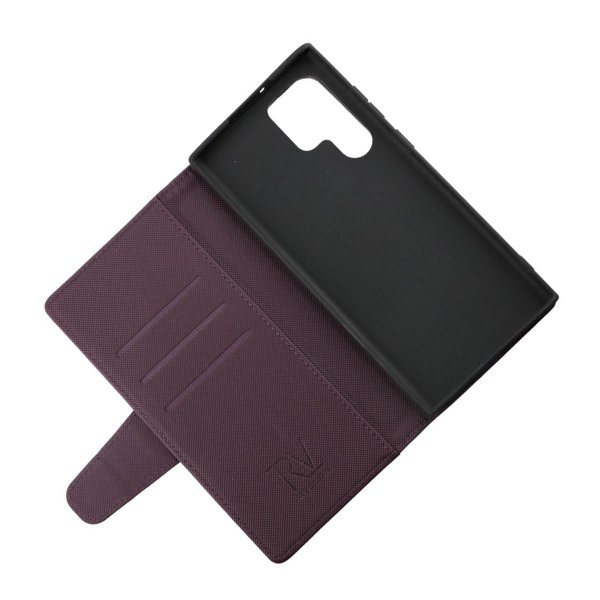 Rvelon Samsung Galaxy S22 Ultra Etui Detachable Wallet Case Lilla