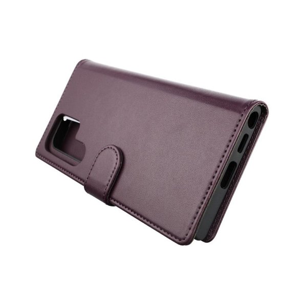 Rvelon Samsung Galaxy S22 Ultra Etui Detachable Wallet Case Lilla