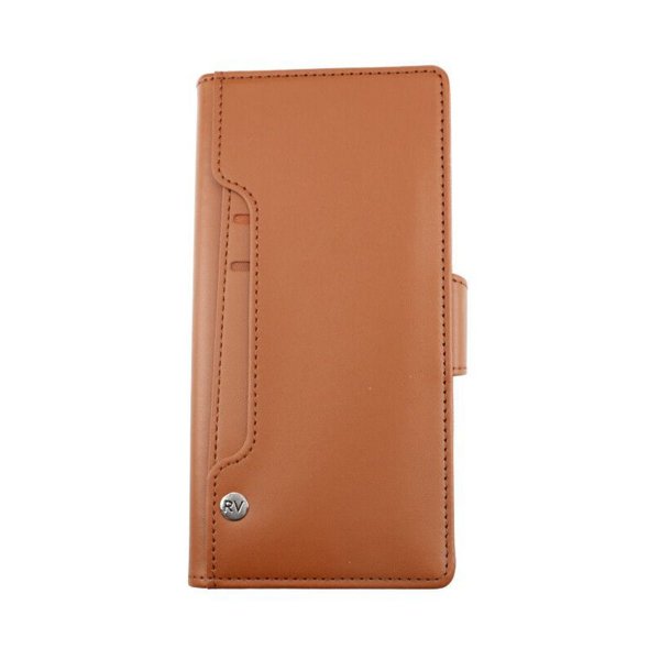 Rvelon Samsung Galaxy S22 Ultra Etui Utbrettbar Kortlomme Brun