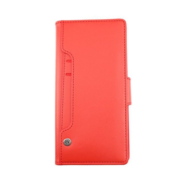 Rvelon Samsung Galaxy S22 Ultra Etui Utbrettbar Kortlomme Rød