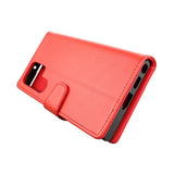Rvelon Samsung Galaxy S22 Ultra Etui Utbrettbar Kortlomme Rød