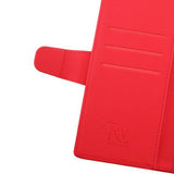 Rvelon Samsung Galaxy S22 Ultra Etui Utbrettbar Kortlomme Rød